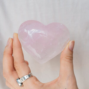 Corazón Cuarzo Rosa GRANDE